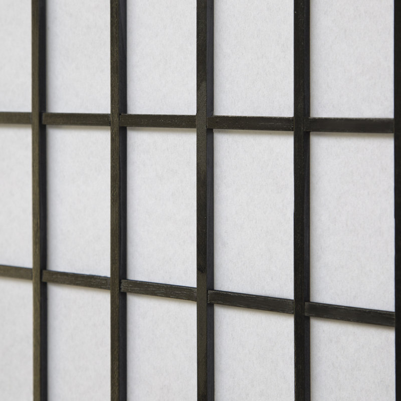 Room Divider Seward Room Divider Shoji Room Divider Wood, 4 panels