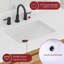 Plateau de meuble-lavabo simple 37 po en pierre reconstituée avec lavabo CALA
