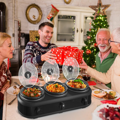 3x1.5 QT Triple Slow Cooker