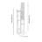Modern Floor Lamp with Particle Board Body, White Fabric Shade, 63.0 x 9.8 x 25.6 inches | E27 Socket (Max 60W) | Stylish Design with On/Off Switch, CE Certified | Perfect for Living Room, Bedroom & Home Office-1632003161-1632003165