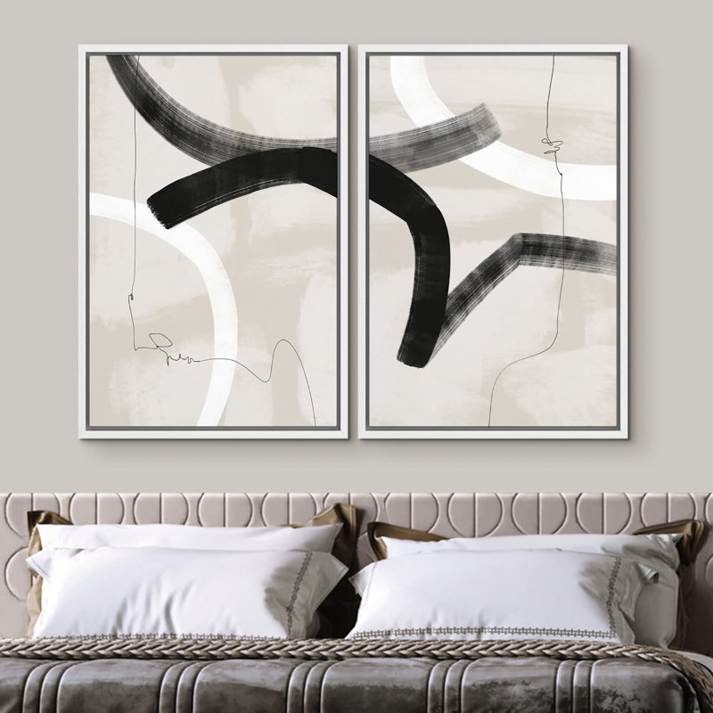 2 - Pieces, 24" H x 32" W x 1.5" D, White
