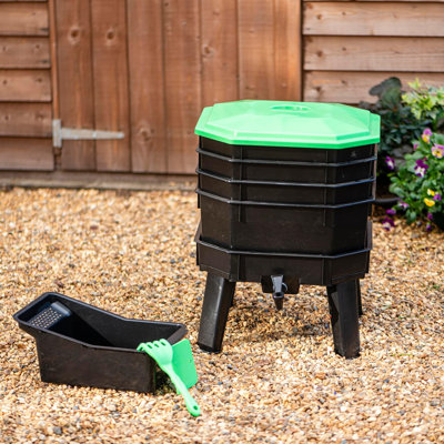 100% Recycled Polypropylene Plastic Worm Bin