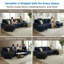 U-Shaped Linen Sectional Sofa with Double Chaise for Living Room-1130225058