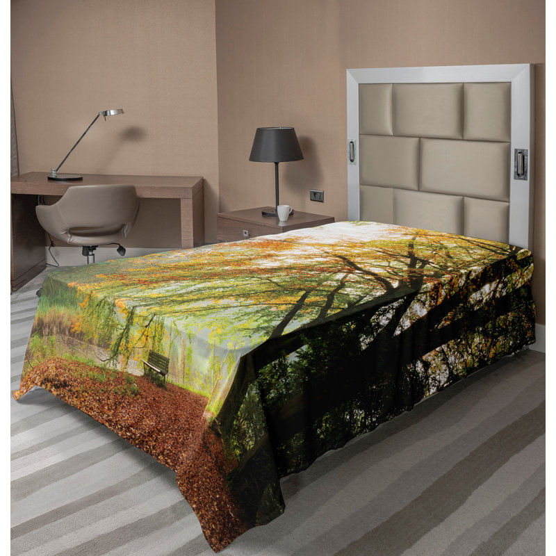 Drap-housse Ambesonne, Drap plat pour lit simple