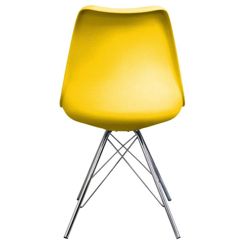Topeka 45cm H Upholstered Side Chair, Yellow