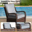 Fauteuil haut de gamme en rotin pour l'extérieur avec coussin-442936993