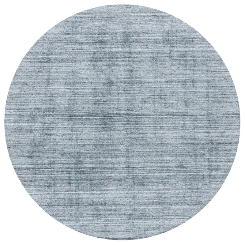Newcastle Hand-Loomed Gray Area Rug, Round 6'