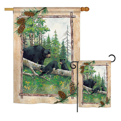 Double Sided 40'' H x 28'' W Polyester Flag Set