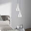 Luminaire suspendu en forme de goutte à 1 lumière Schultz-1848050535