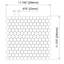 Sicily 1" x 1" Glass Honeycomb Mosaic Wall and Floor Tile-50525880