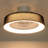 Jiren Dimmable Flush Mount LED Ceiling Fan with Remote Control-586990032