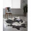Tapis noir/argent tissé à la machine Duran-21683967