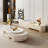  Bilawal 51.1"-64.9" Cream Style Oval Extendable Coffee Table Solid Wood With 4 Drawers, No-Assembly Required