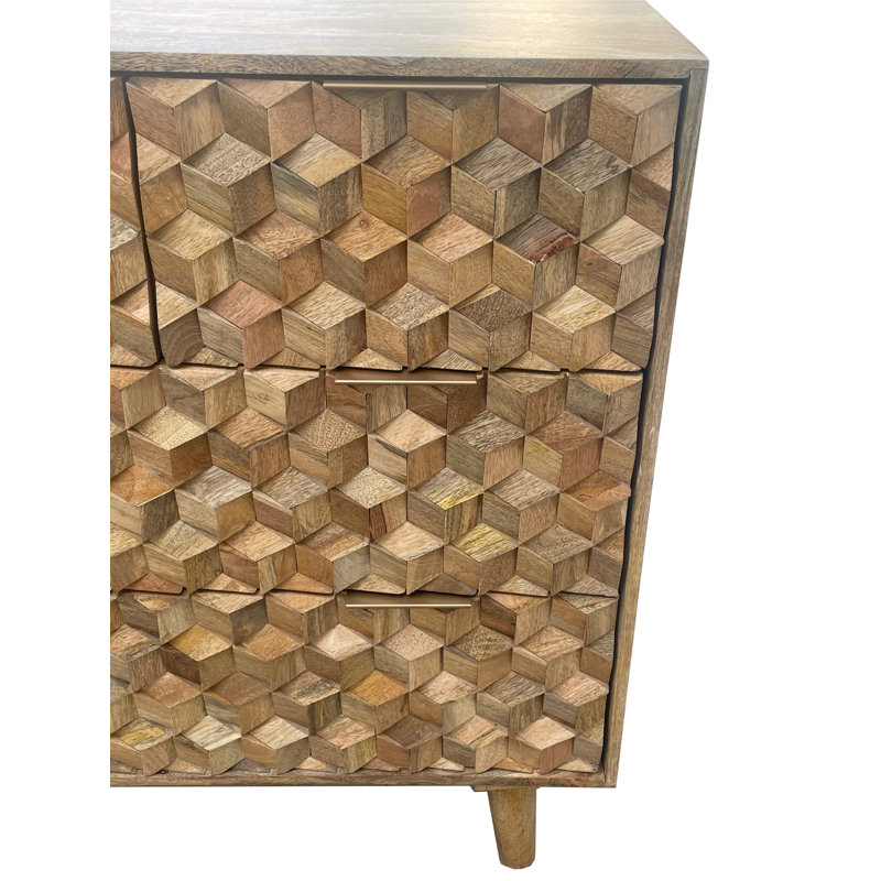Solid Wood 90cm W 4 - Drawer Chest of Drawers