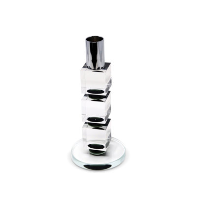 Chandelle de table en cristal 7 po