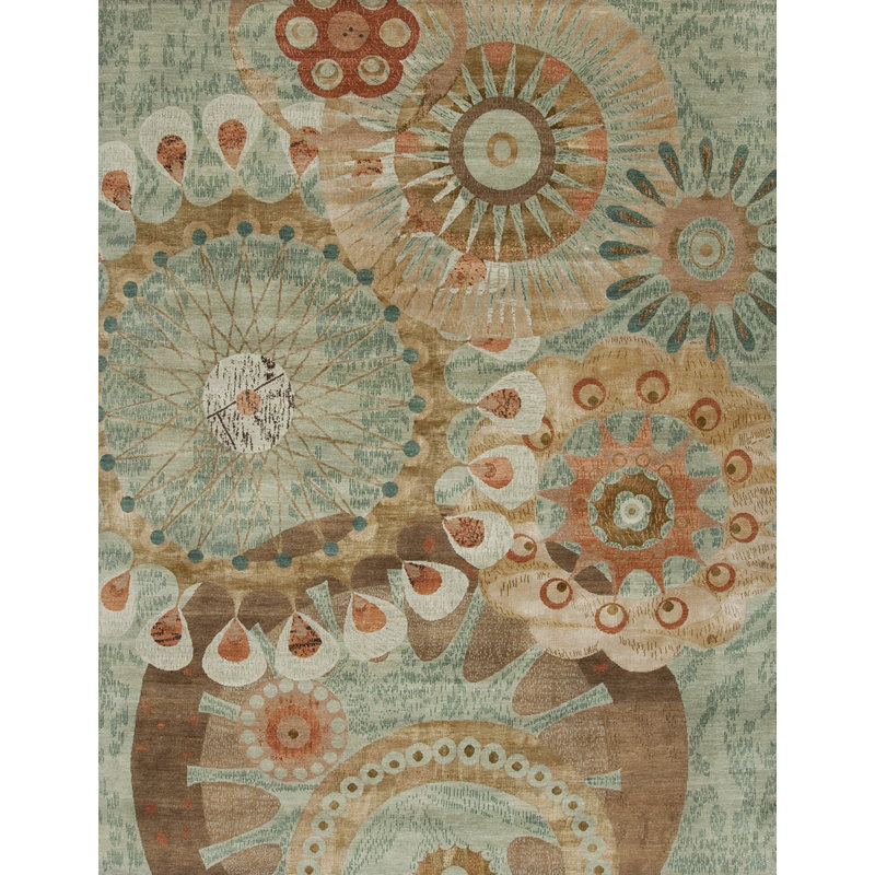 Rex Ray One-of-a-Kind Rectangle 7'11" X 10'2" Hand Knotted Area Rug