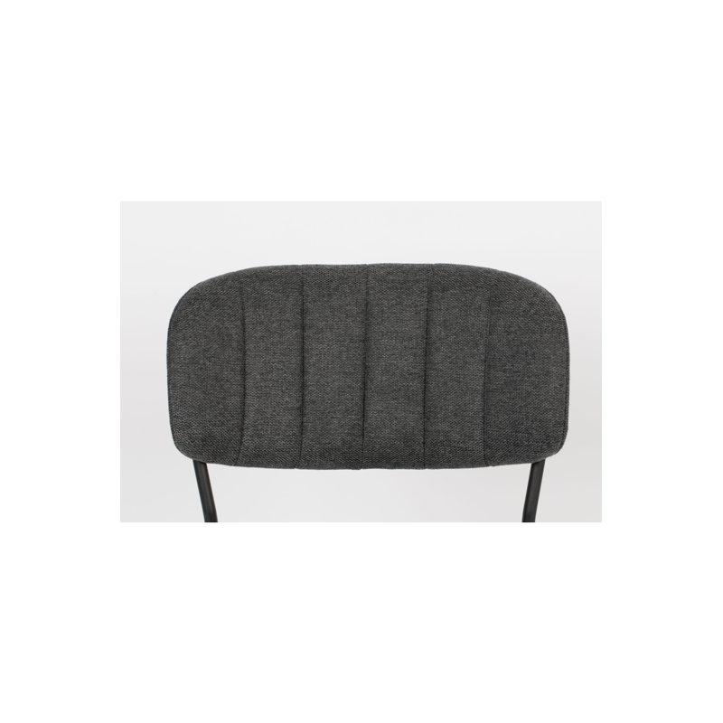 Jolien Upholstered Dining Chair, Dark Gray