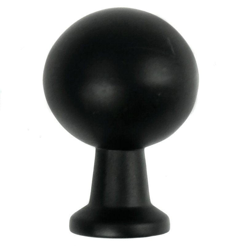 Poignée ronde de 7/8 po de diamètre, Noir mat