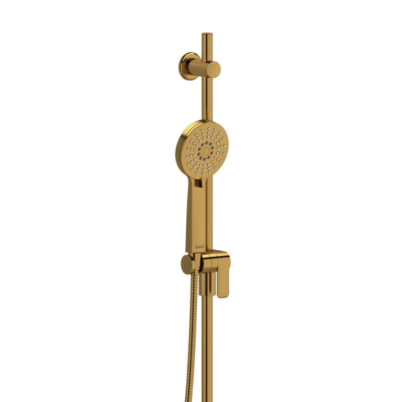 2.0 GPM Handshower Set with 36" Slide Bar and 3-Function Handshower, Brushed Gold