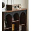 French-Style Vintage Solid White Ash Wood Double-Door Storage Bookcase