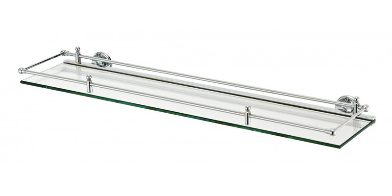 2.244" H x 24.0157" W Bathroom Shelf, Polished Chrome