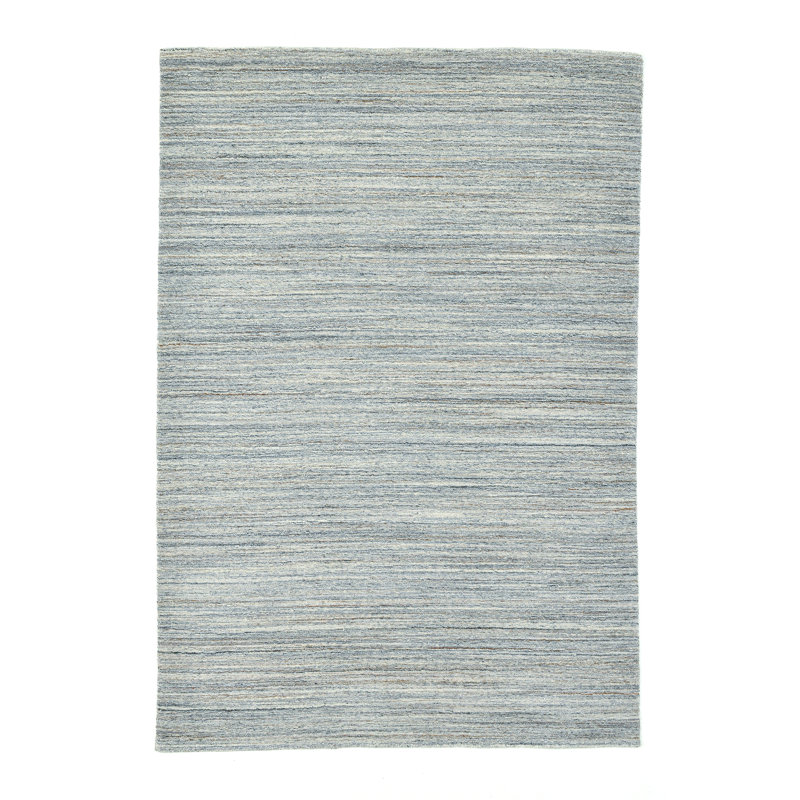 Sandiego Hand Woven Wool Grey/Silver Indoor Rug, Rectangle 70 x 140cm