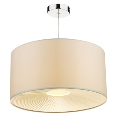 22.5 cm H Drum Pendant Shade ( Screw On ) in Cream