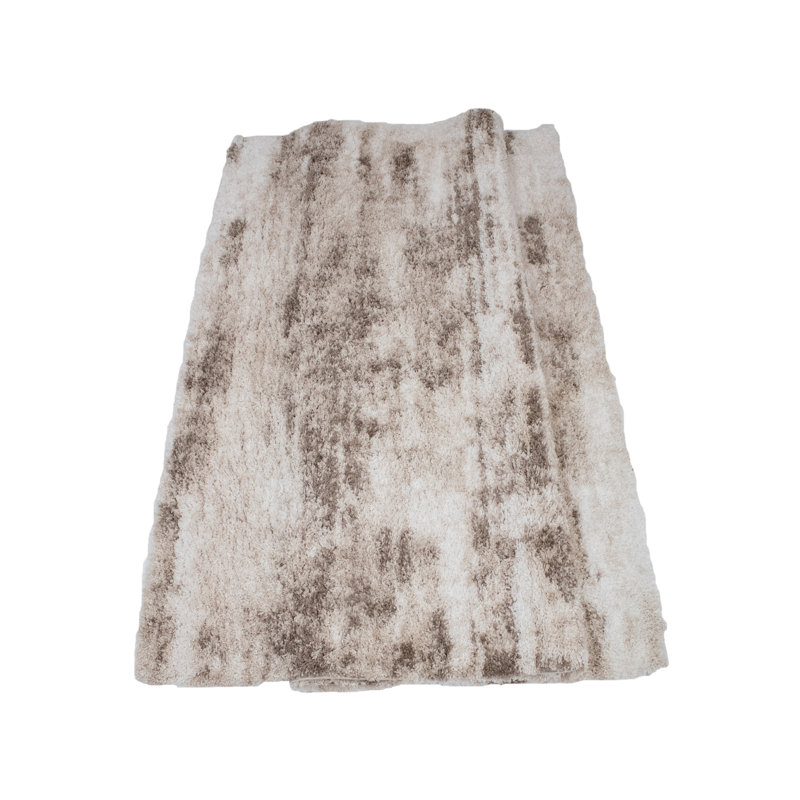 Alban Indoor Shag Beige Area Rug, Rectangle 7'10" x 10'
