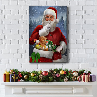 «Quiet Santa», reproduction sur toile