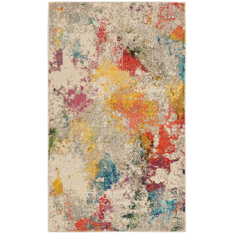 Allegro Abstract Indoor Rug, Rectangle 2'2" x 3'9"