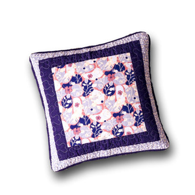  Blossom Floral Patchwork Cotton Throw Pillow Cover