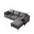 Polyester 100 % gris foncé est en rupture de stock