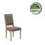 Chaise d'appoint rembourrée en lin Haile-1912570701