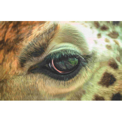 " Giraffe Wood Texture " Painting Print