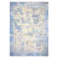Hand Knotted Abstract Area Rug in Blue/Gold/Gray-1499607580
