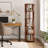  Modern Solid Wood 5 Tier Rotating Rolling Bookcase for Small Spaces