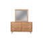 Commode double 6 tiroirs en bois massif et manufacturé l 60 po