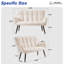 Fauteuil capitonné large 52,56 po Machella-2143881614