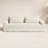 Bola Outdoor Slipcover Sofa-96"-Bombay Flax