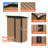 4.27Ft X2.42Ft Metal Garden Shed 5 X 3 Ft Pent Roof With Hinge Door