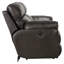  Canapé inclinable avec accoudoirs coussinés en cuir véritable l 90,5 po Cassidle