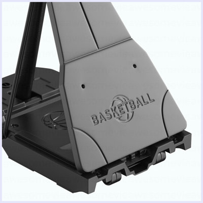 Support de basketball portatif, panier de basketball à hauteur réglable de 8,04 à 10 pi, panier de basketball extérieur avec panneau arrière en PC de 44 pouces pour les enfants, les adultes dans les écoles, les parcs, l'intérieur et l'extérieur