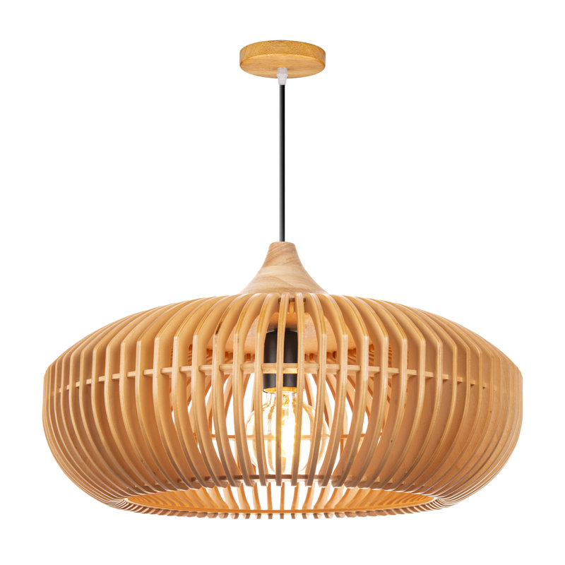 Luminaire suspendu cylindrique à 1 lumière Pimms, H 17,71 po x l 21,65 po x P 21,65 po