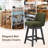 360°Bar Counter Stool with Solid Wood Frame-1518175755