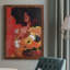 «Atef Through the Flowers I», reproduction d'un seul cadre photo sur toile-88392385-88392388