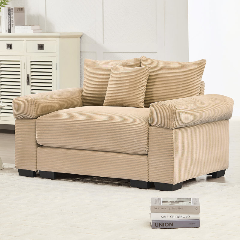 Canapé modulaire surdimensionné 54,3 po Cloud, Chameau