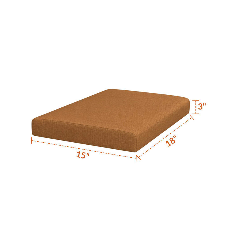 Coussin de remplacement pour repose-pieds d'extérieur Sunbrella, Cosette Adobe