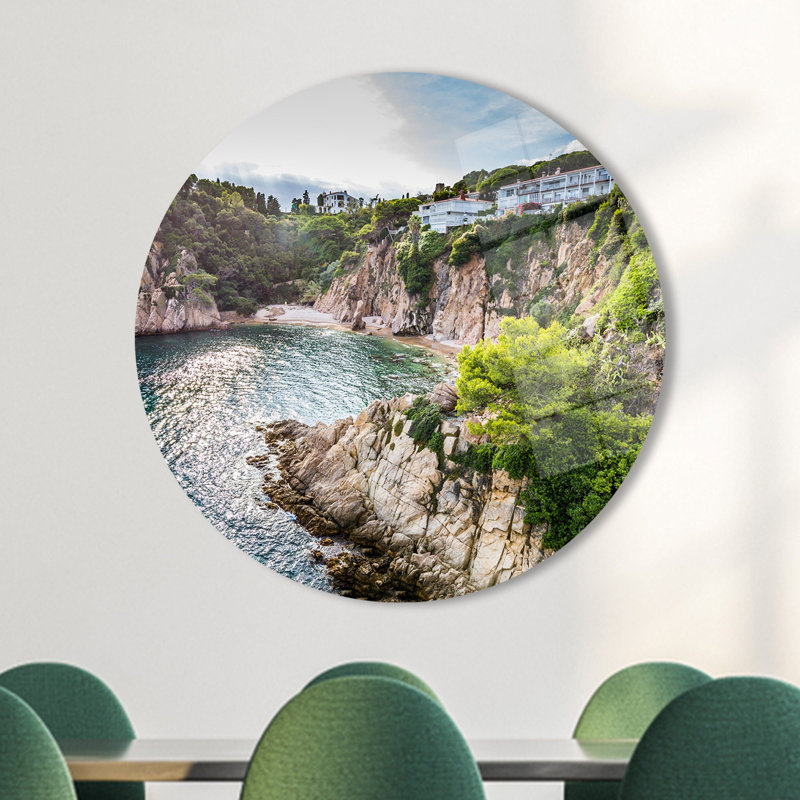 Superbe impression de paysage sur verre trempé en Espagne avec le paysage époustouflant de la Costa Brava