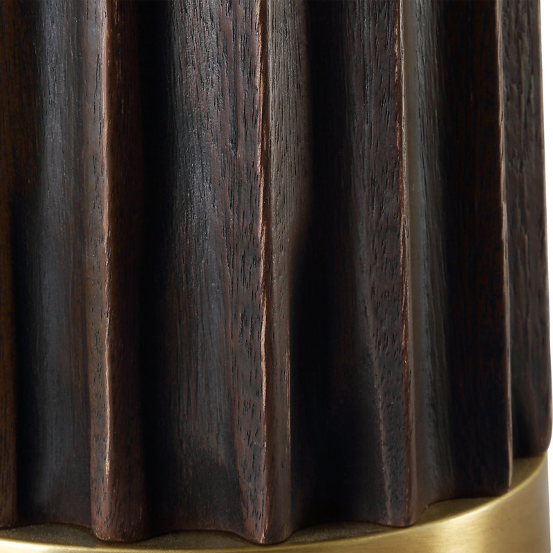 Lavene Dark Scalloped Table Lamp