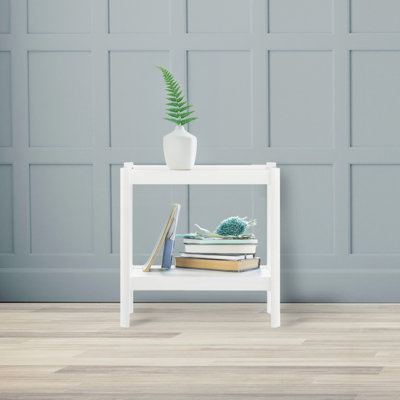 Nightstand With Two Spacious Shelves